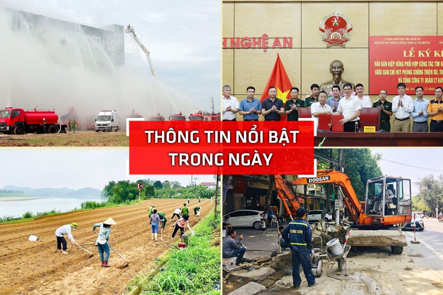 Nghệ An: Thông tin nổi bật ngày 13/9
