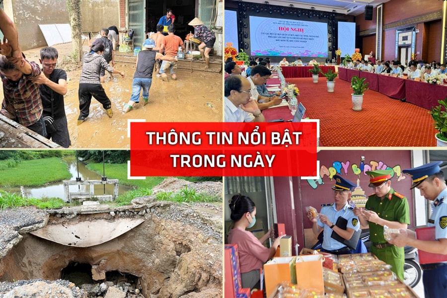 Nghệ An: Thông tin nổi bật ngày 14/9