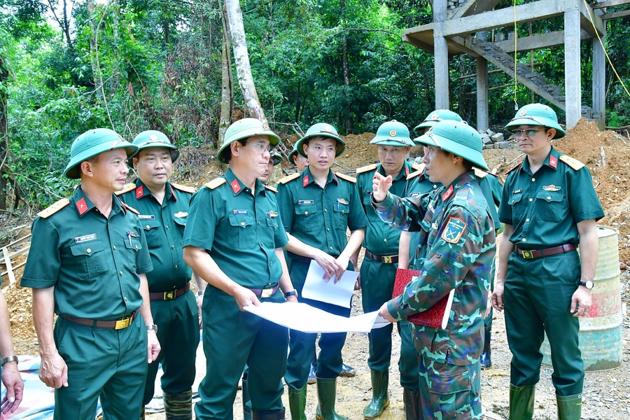 Bộ Chỉ huy Quân sự tỉnh Nghệ An kiểm tra công tác phòng, chống thiên tai