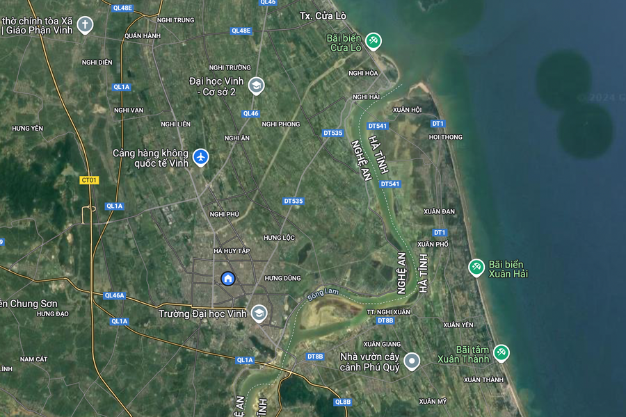 Thành phố Vinh (Nghệ An) định hướng phối hợp với huyện Nghi Xuân (Hà Tĩnh) lập Quy hoạch phân khu 2 bên bờ sông Lam