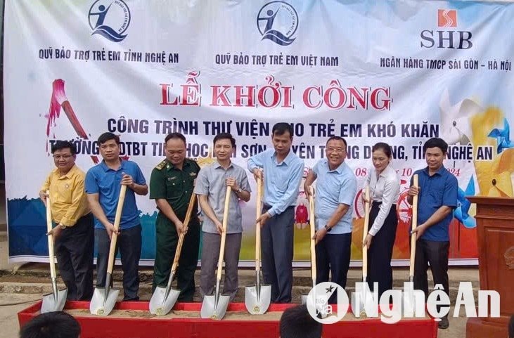 Khởi công xây dựng thư viện Trường Tiểu học xã Mai Sơn, huyện Tương Dương