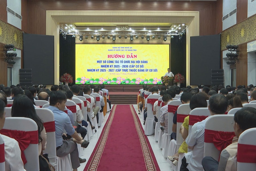 Đảng ủy Khối Các cơ quan tỉnh tập huấn công tác xây dựng Đảng năm 2024