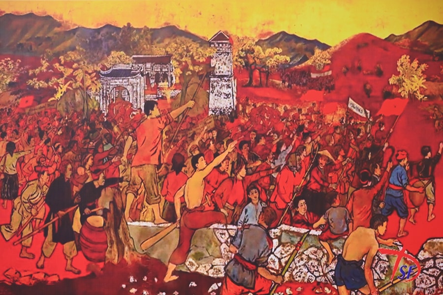 Tranh Xô viết Nghệ Tĩnh khắc họa khí thế đấu tranh sôi sục của nhân dân