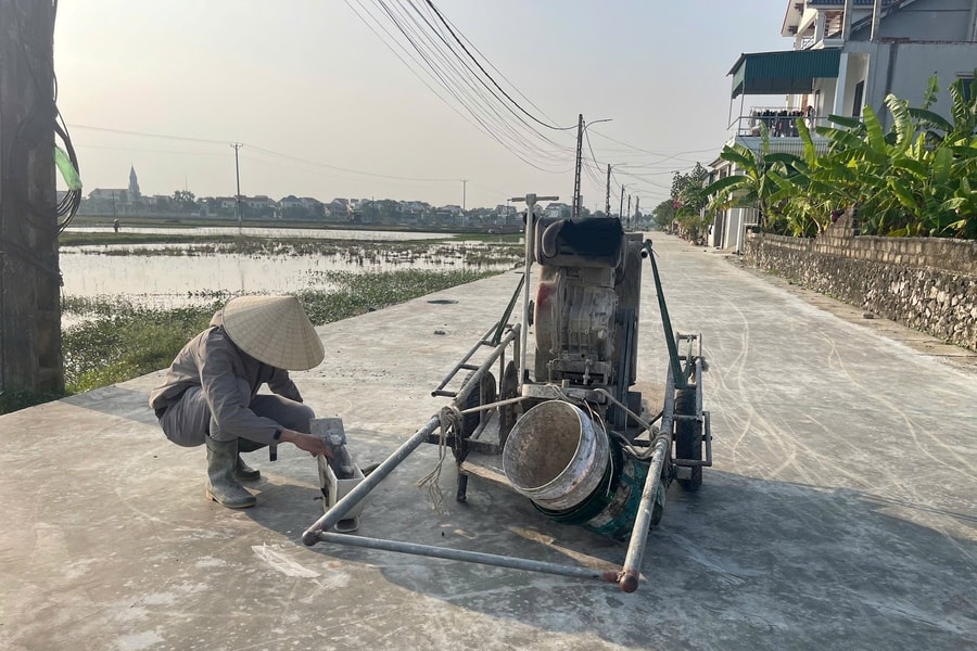 Đoạn đường hơn 1km dang dở 10 năm ở Quỳnh Lưu tiếp tục được thi công