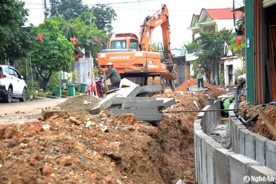 Trên 70 tỷ đồng đầu tư nâng cấp giao thông thị trấn Tân Kỳ