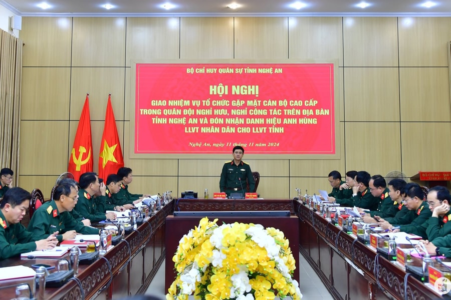 Bộ Chỉ huy Quân sự tỉnh chuẩn bị gặp mặt cán bộ cao cấp quân đội nghỉ hưu, nghỉ công tác và đón nhận danh hiệu Anh hùng Lực lượng vũ trang nhân dân