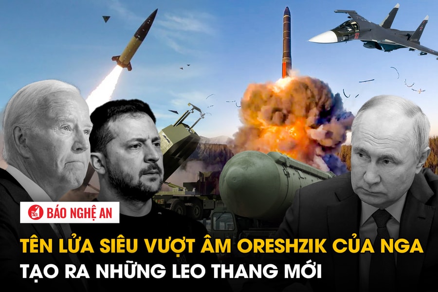 Tên lửa siêu vượt âm Oreshzik của Nga tạo ra những leo thang mới