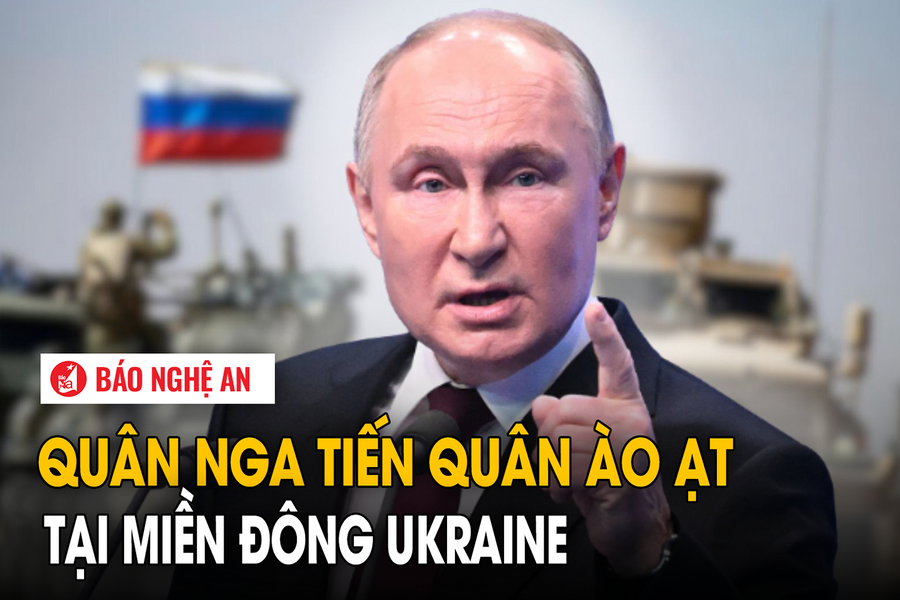 Quân Nga tiến quân ào ạt tại miền đông Ukraine