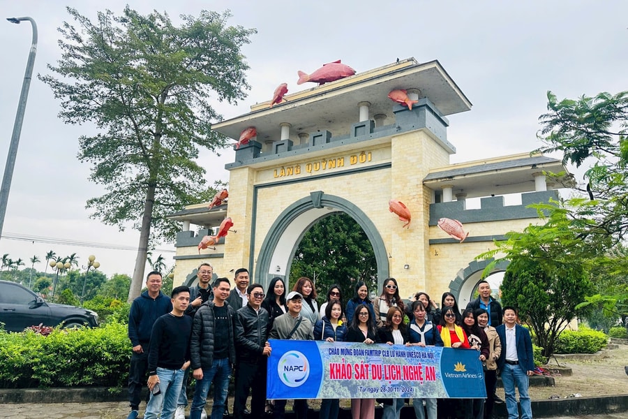 Nghệ An đón đoàn famtrip CLB Lữ hành UNESCO Hà Nội khảo sát du lịch