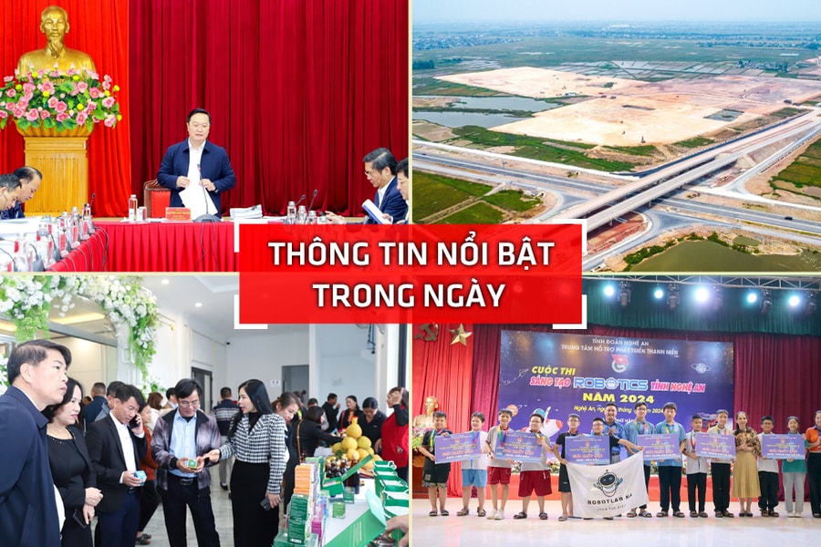 Nghệ An: Thông tin nổi bật ngày 28/11