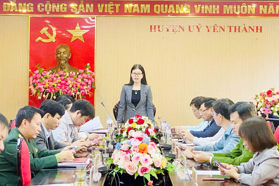 Yên Thành bầu bổ sung chức danh Bí thư Huyện ủy khóa XXVII, nhiệm kỳ 2020 - 2025
