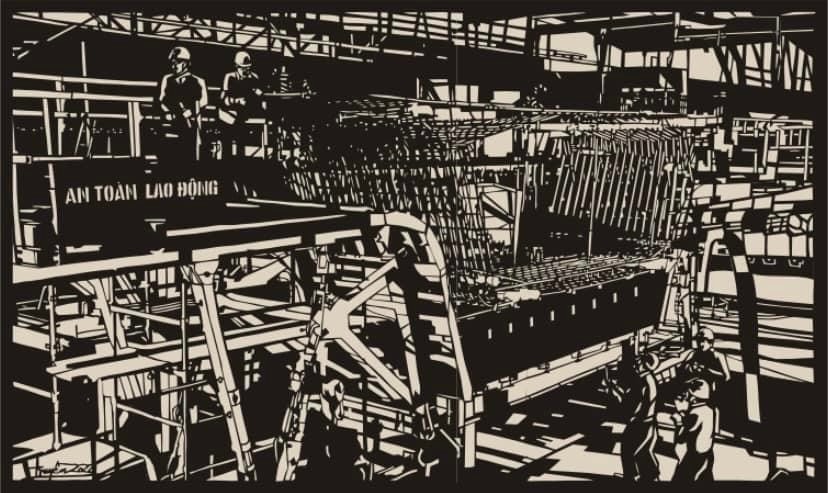 Mỹ thuật Nghệ An có 1 tác phẩm dự Triển lãm tranh đồ họa ASEAN năm 2024