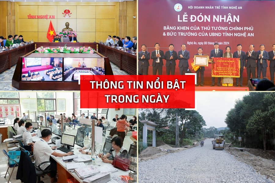 Nghệ An: Thông tin nổi bật ngày 8/12