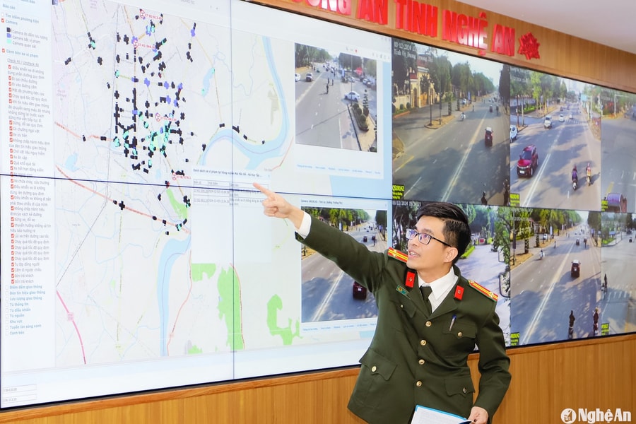 Hơn 600 camera trên địa bàn TP Vinh dự kiến đi vào hoạt động từ tháng 1/2025