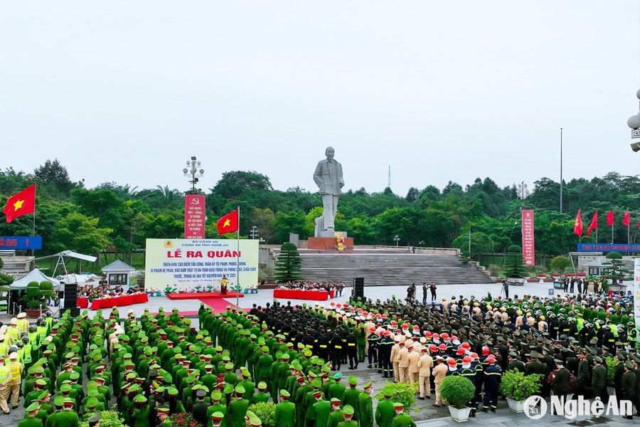 Nghệ An ra quân tấn công trấn áp tội phạm, giữ gìn an ninh, trật tự trước, trong và sau Tết Nguyên đán