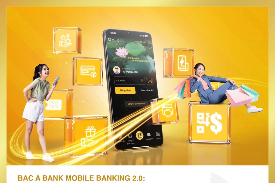BAC A BANK ra mắt ứng dụng Ngân hàng điện tử phiên bản mới