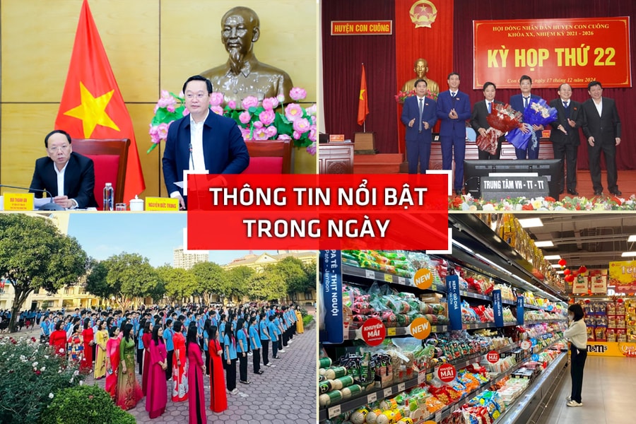 Nghệ An: Thông tin nổi bật ngày 17/12