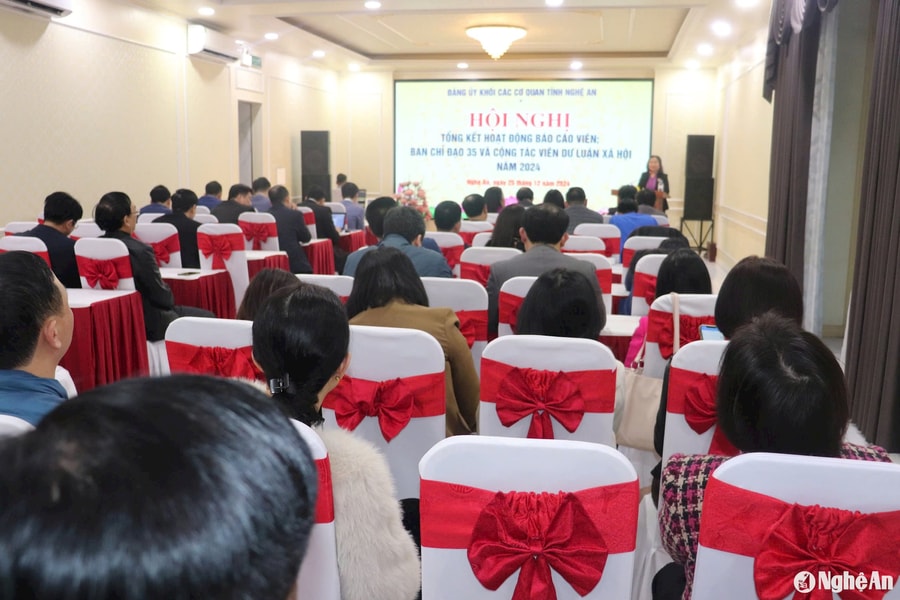 Đảng ủy Khối Các cơ quan tỉnh tổng kết hoạt động báo cáo viên và công tác bảo vệ nền tảng tư tưởng của Đảng năm 2024