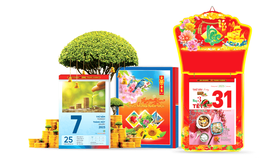 99+ Mẫu lịch tết 2025 xuân Ất Tỵ đẹp nhất không nên bỏ qua