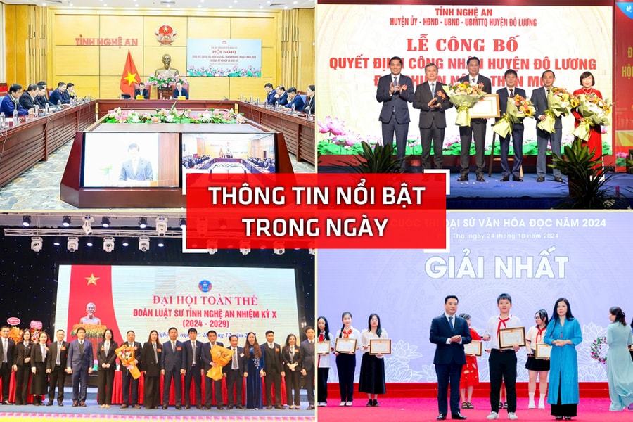 Nghệ An: Thông tin nổi bật ngày 28/12