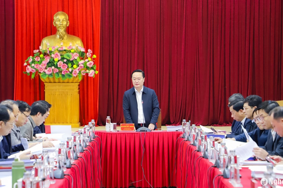 Ban Thường vụ Tỉnh ủy thông qua đồ án Quy hoạch xây dựng vùng huyện Nghĩa Đàn