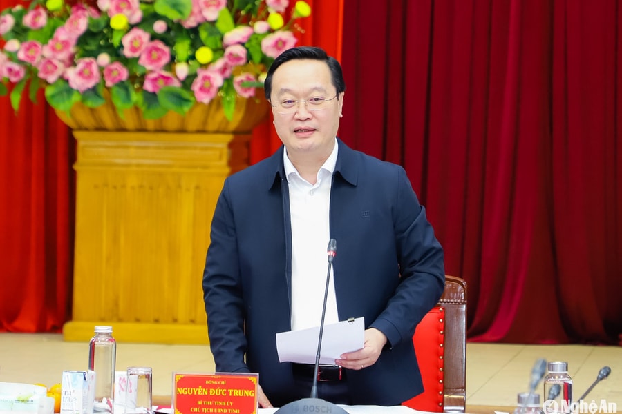 Hội nghị kiểm điểm Ban Thường vụ Tỉnh ủy Nghệ An năm 2024