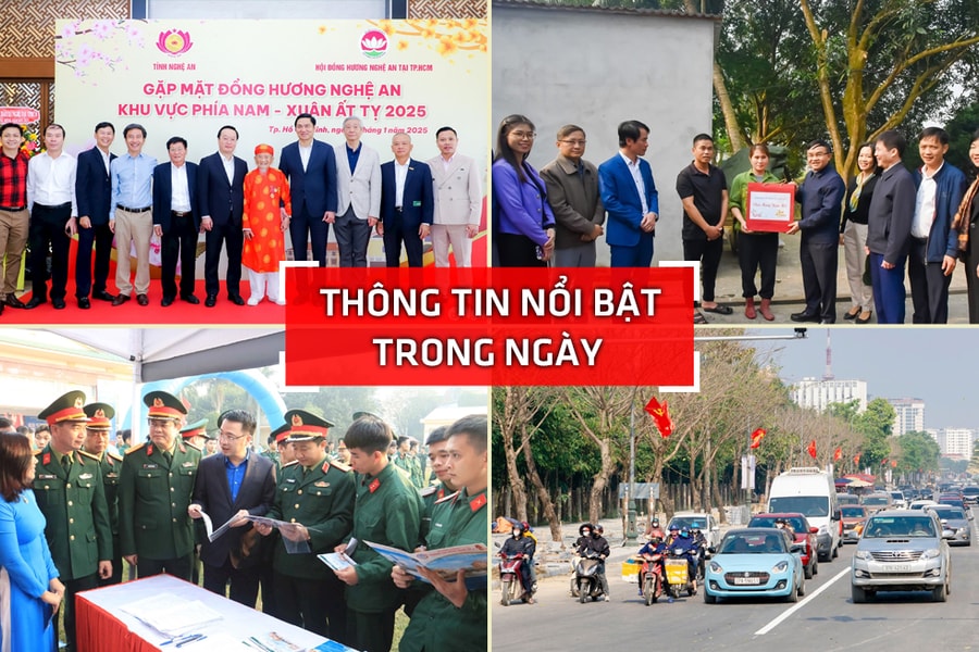 Nghệ An: Thông tin nổi bật ngày 4/1