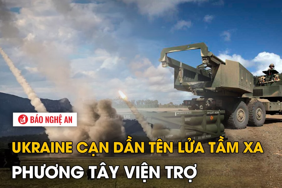 Ukraine cạn dần tên lửa tầm xa phương Tây viện trợ