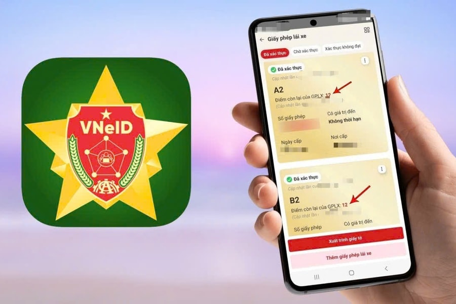 Cách kiểm tra điểm trên Giấy phép lái xe qua điện thoại