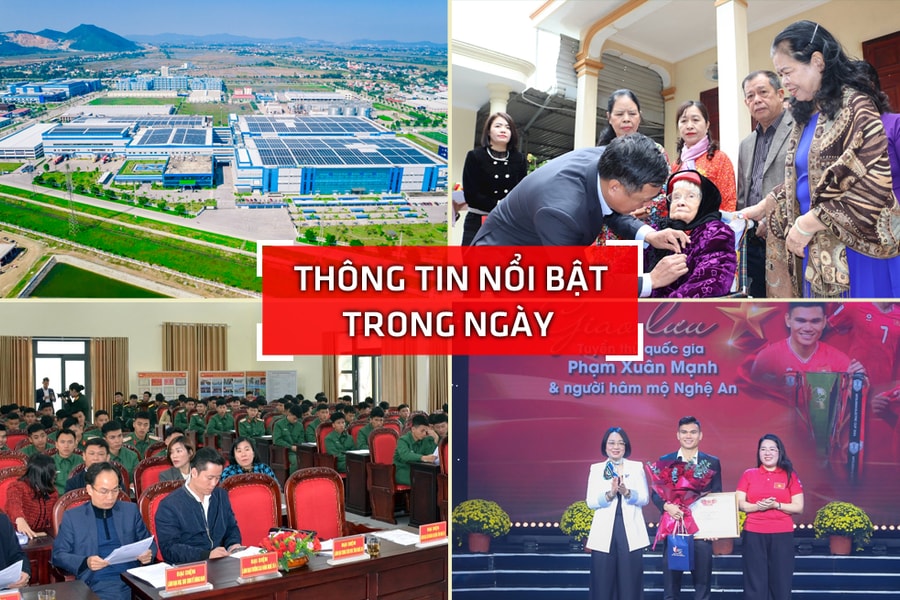 Nghệ An: Thông tin nổi bật ngày 14/1