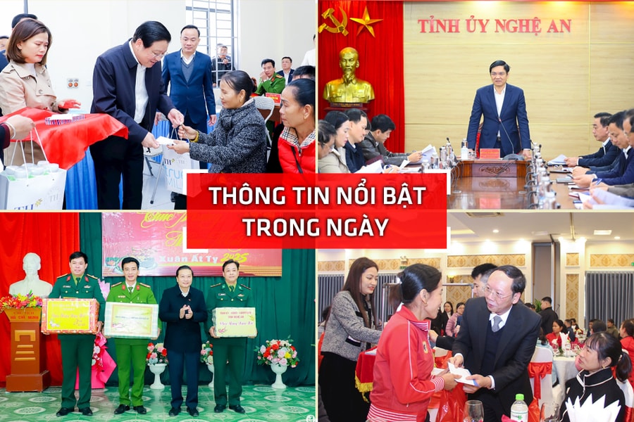 Nghệ An: Thông tin nổi bật ngày 16/1