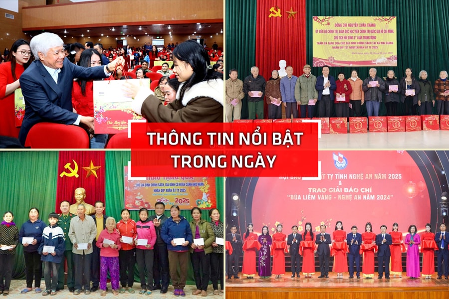 Nghệ An: Thông tin nổi bật ngày 18/1