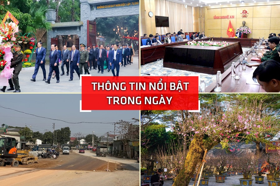 Nghệ An: Thông tin nổi bật ngày 22/1