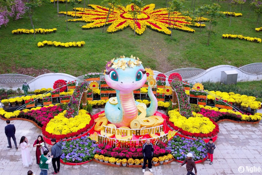 Many stunning ‘check-in’ spots in Vinh City during the Lunar New Year