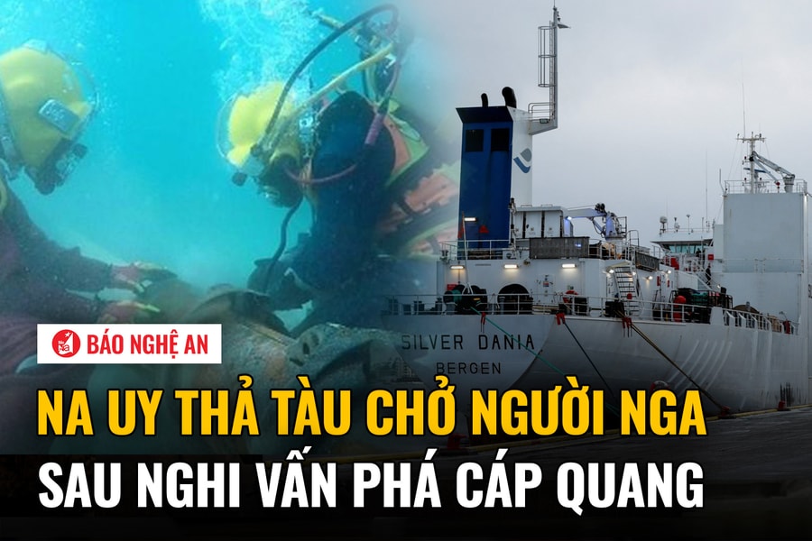 Na Uy thả tàu chở người Nga sau nghi vấn phá cáp quang