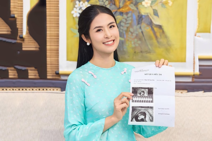 Hoa hậu Ngọc Hân thông báo tin vui vào ngày Valentine