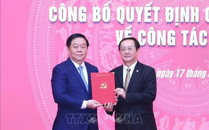 Bộ trưởng Huỳnh Thành Đạt giữ chức Phó trưởng Ban Tuyên giáo và Dân vận Trung ương