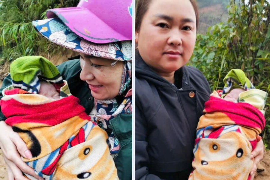 Giáo viên mầm non Kỳ Sơn hỗ trợ sản phụ chuyển dạ bên đường