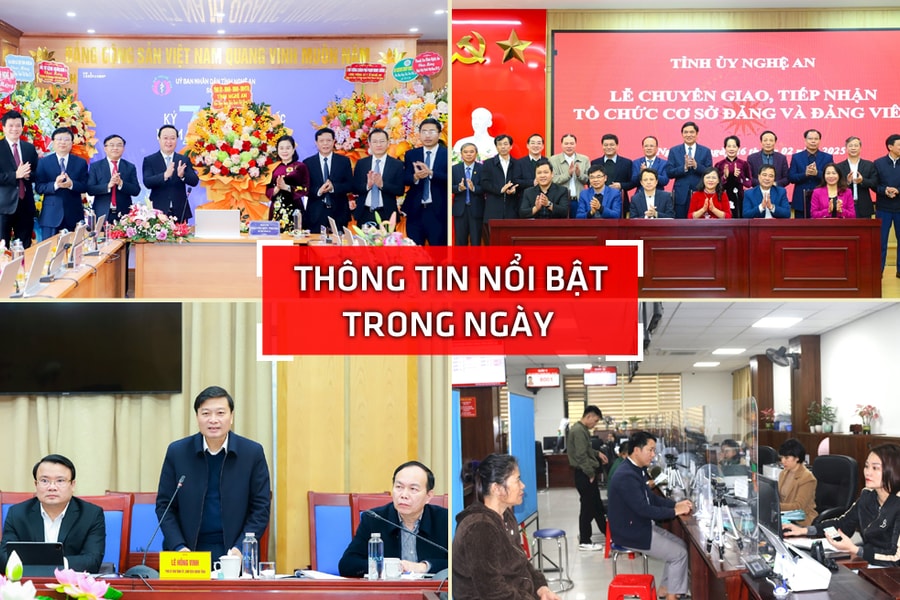 Nghệ An: Thông tin nổi bật ngày 26/2