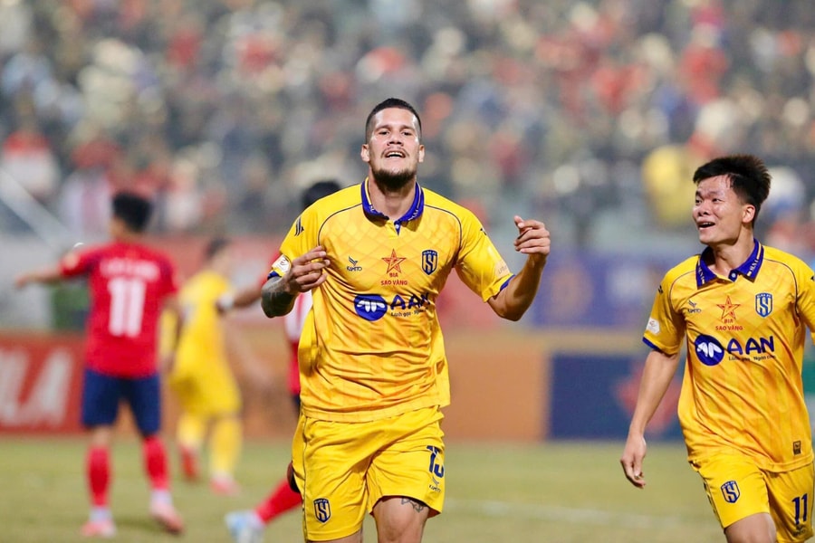 Những con số thống kê cặp đấu Sông Lam Nghệ An gặp Công an Hà Nội