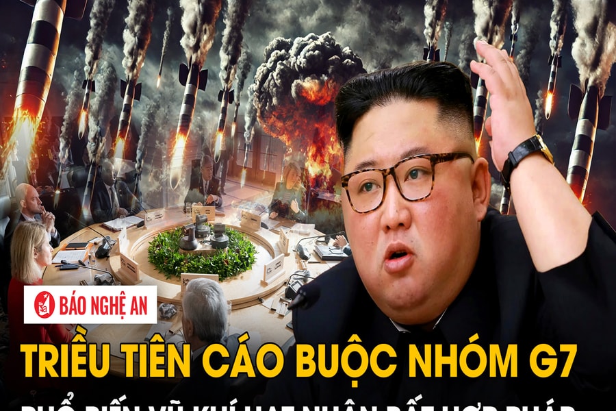 Triều Tiên cáo buộc nhóm G7 phổ biến vũ khí hạt nhân bất hợp pháp