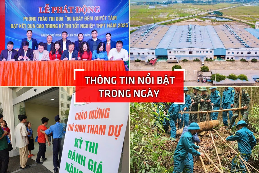 Nghệ An: Thông tin nổi bật ngày 19/3