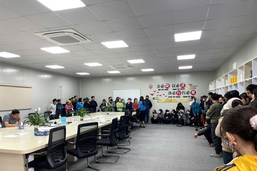 Công ty ở KCN Nam Cấm tăng lương, người lao động đã làm việc trở lại