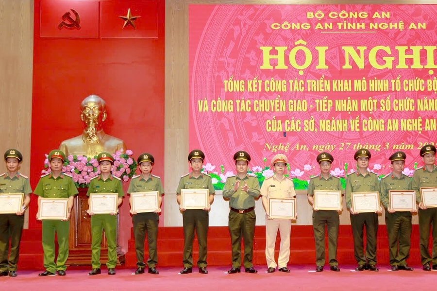 Công an Nghệ An tổng kết công tác triển khai mô hình tổ chức bộ máy mới