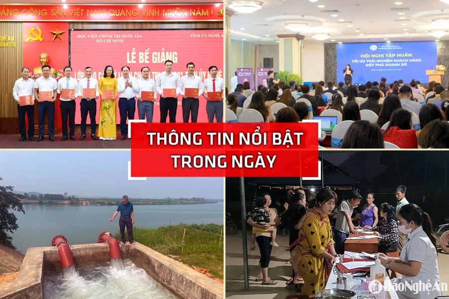 Nghệ An: Thông tin nổi bật ngày 29/3