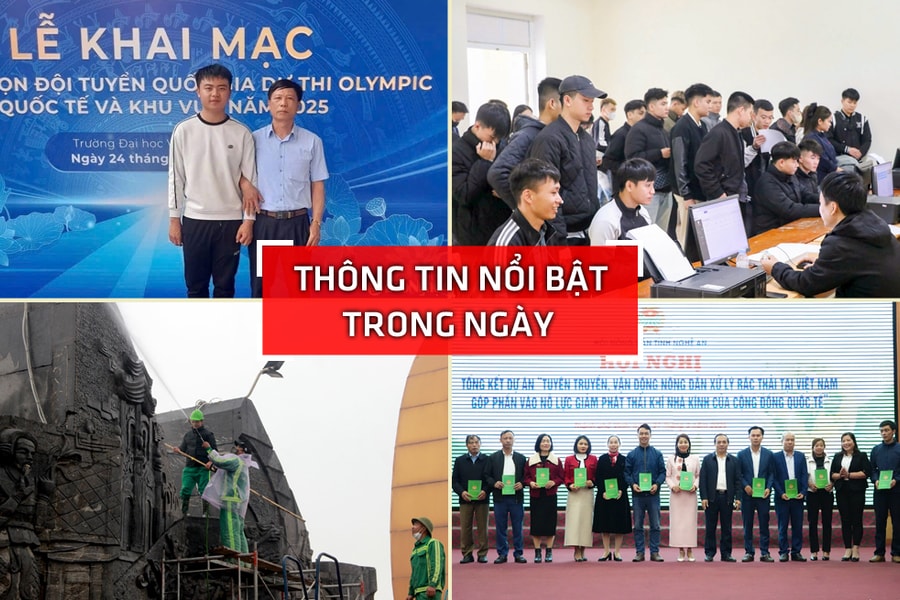 Nghệ An: Thông tin nổi bật ngày 31/3