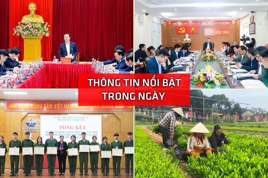 Nghệ An: Thông tin nổi bật ngày 2/4