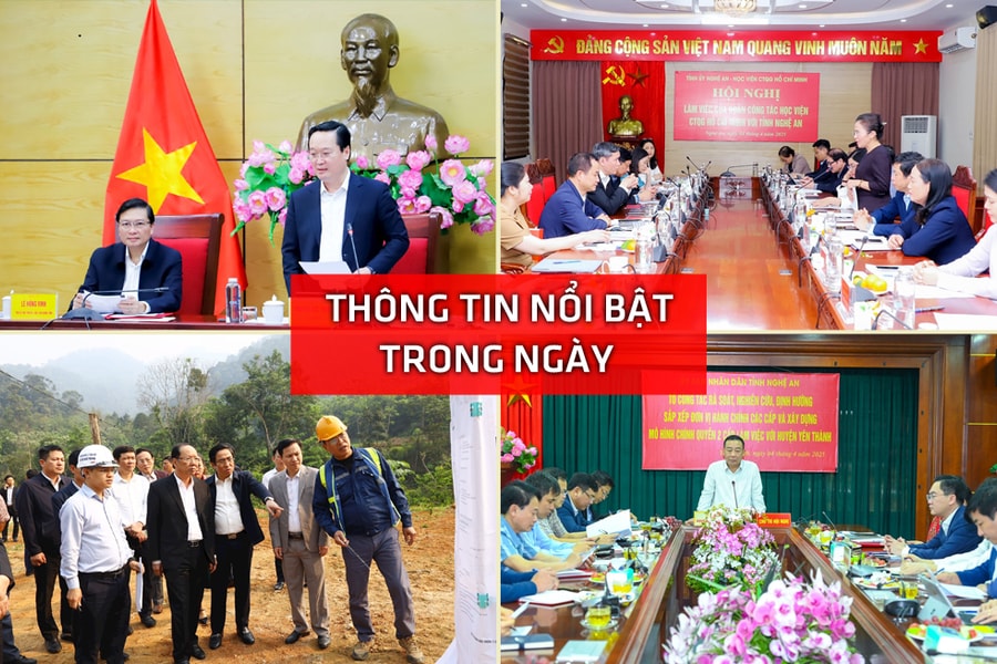 Nghệ An: Thông tin nổi bật ngày 4/4