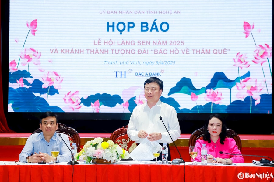 Nghệ An công bố chương trình Lễ hội Làng Sen 2025 với nhiều hoạt động văn hóa, thể thao, du lịch đặc sắc