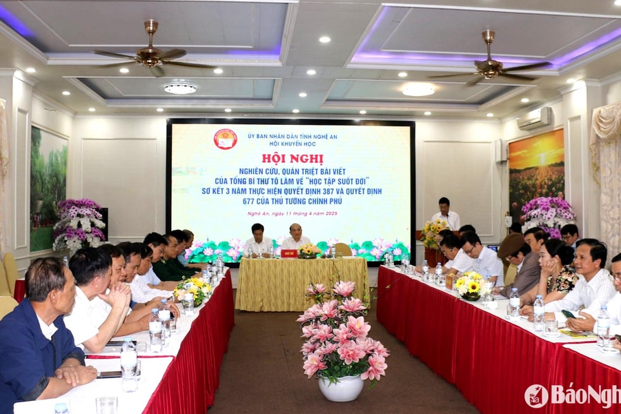 Nghệ An phát huy tinh thần 'Học tập suốt đời' ở các cấp hội khuyến học